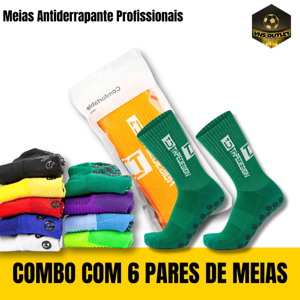 Kit de Meias Antiderrapantes (Combo com 6 Pares)