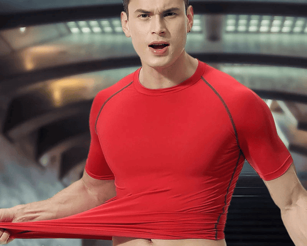 Camiseta de Compressão Masculina para Atletas de Futebol