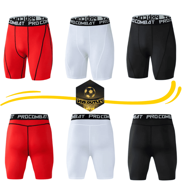 Shorts de Compressão Masculinos para Atletas de Futebol