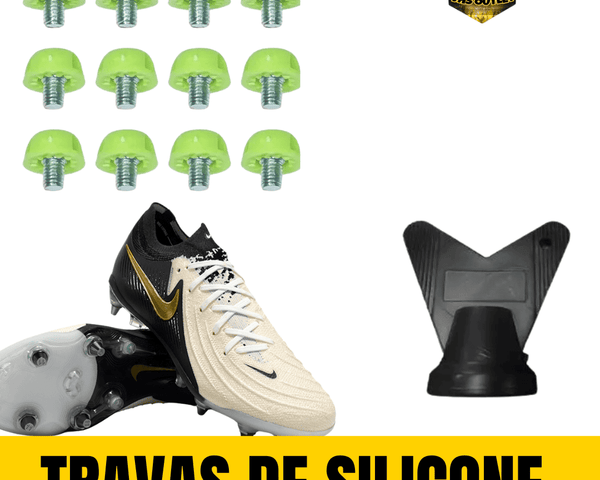 Jogo de Travas de Silicone para Chuteiras - Kit com 12 Peças + Chave de Troca