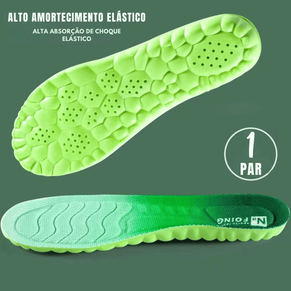 Palmilhas Ergonômicas Esportivas com Suporte de Arco