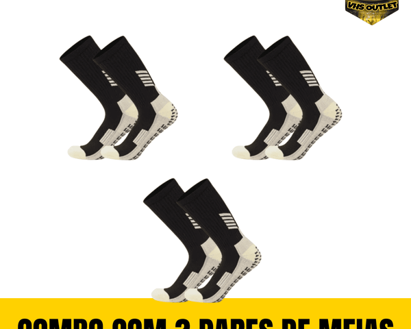 Kit de Meias Antiderrapante (Combo com 3 Pares)