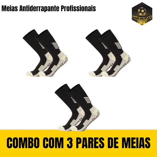 Kit de Meias Antiderrapante (Combo com 3 Pares)