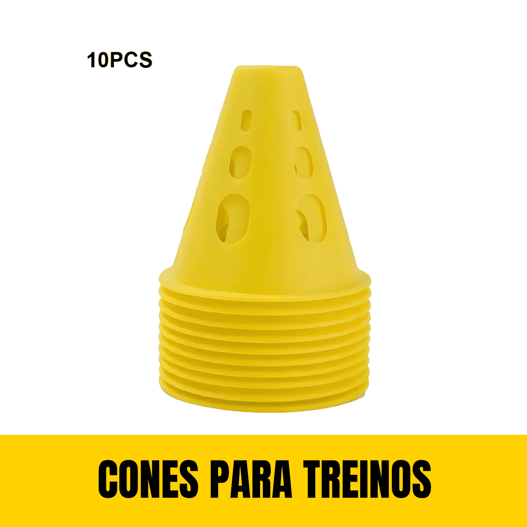 Cones de Treinamento Multicoloridos - Kit 10 Peças