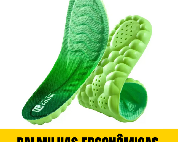 Palmilhas Ergonômicas Esportivas com Suporte de Arco