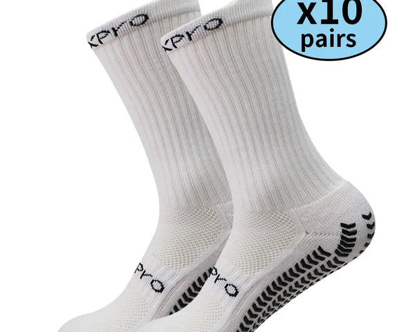 Kit de Meias Esportivas Antiderrapantes - Combo com 10 Pares