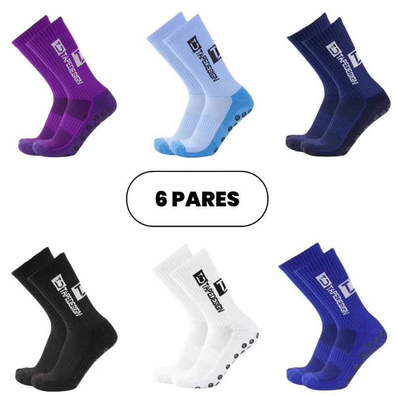 Kit de Meias Antiderrapantes (Combo com 6 Pares)