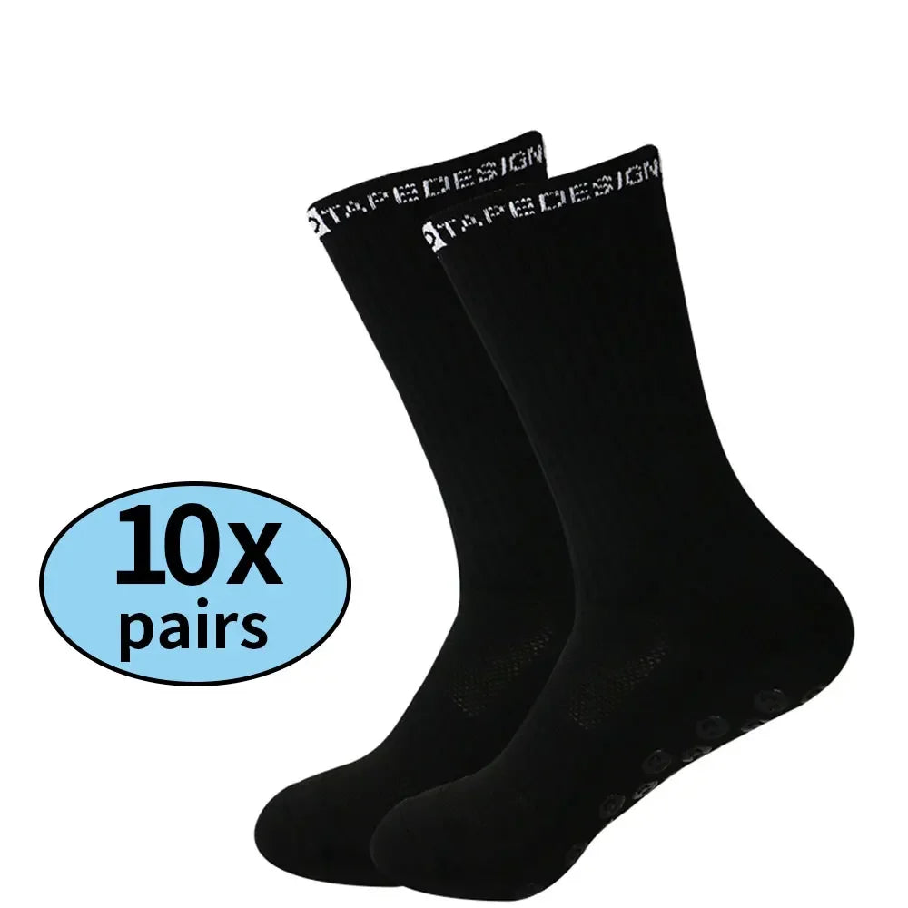 Kit Meias Antiderrapantes Esportivas - Combo com 10 Pares