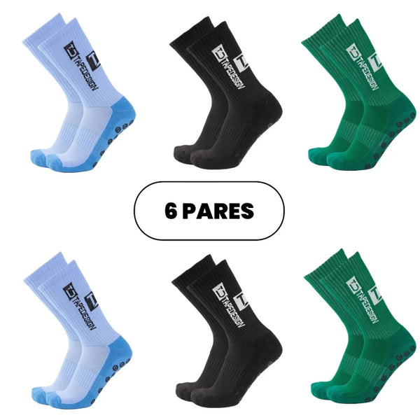 Kit de Meias Antiderrapantes (Combo com 6 Pares)