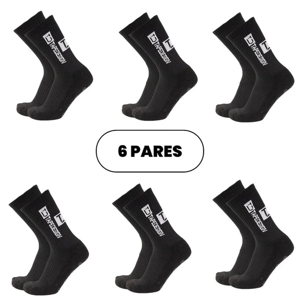 Kit de Meias Antiderrapantes (Combo com 6 Pares)