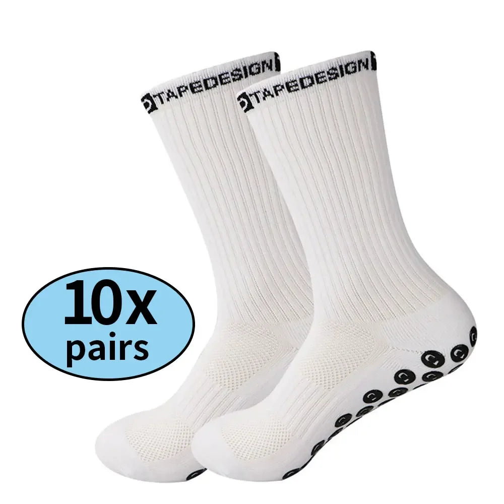 Kit Meias Antiderrapantes Esportivas - Combo com 10 Pares