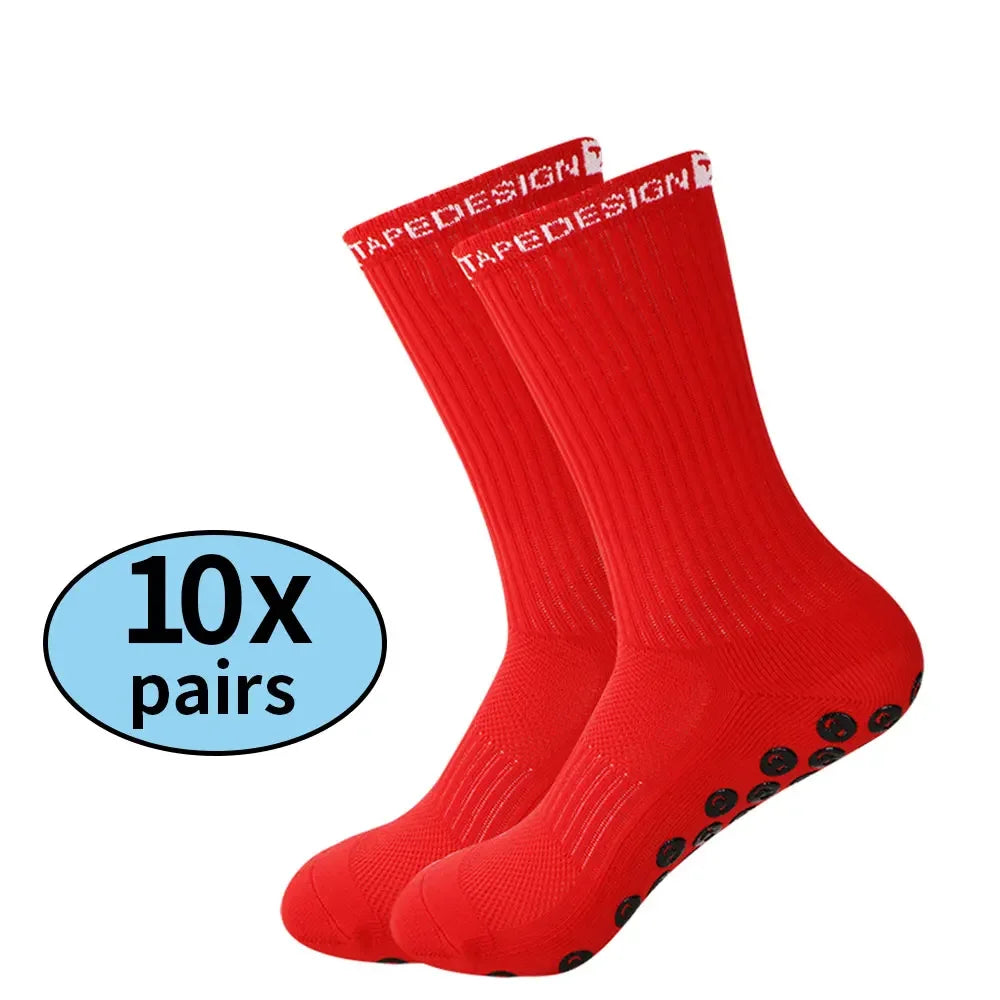 Kit Meias Antiderrapantes Esportivas - Combo com 10 Pares
