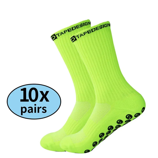 Kit Meias Antiderrapantes Esportivas - Combo com 10 Pares