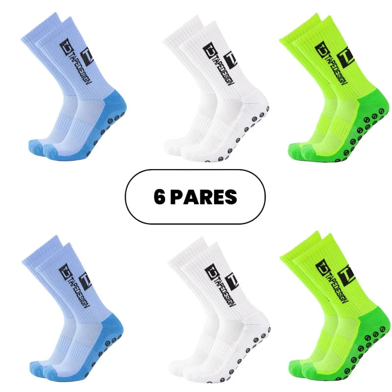 Kit de Meias Antiderrapantes (Combo com 6 Pares)