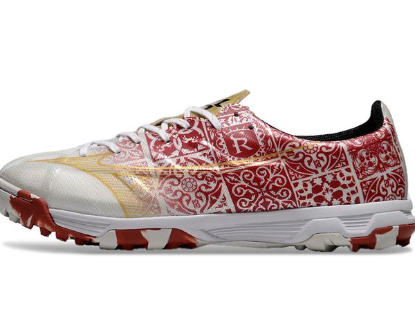 Chuteira Society Mizuno Alpha TF Elite + Brindes
