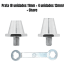  Prata (8x11mm + 4x13mm) + Chave