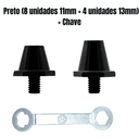  Preto (8x11mm + 4x13mm) + Chave