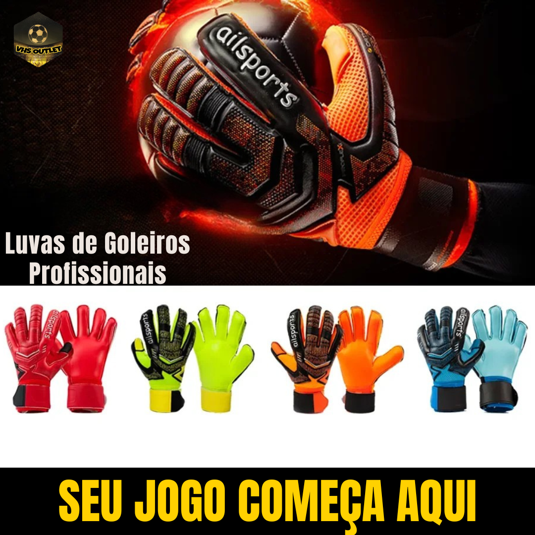 Luvas de Goleiro - Modelo Profissional