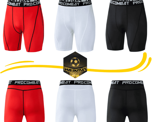 Shorts de Compressão Masculinos para Atletas de Futebol