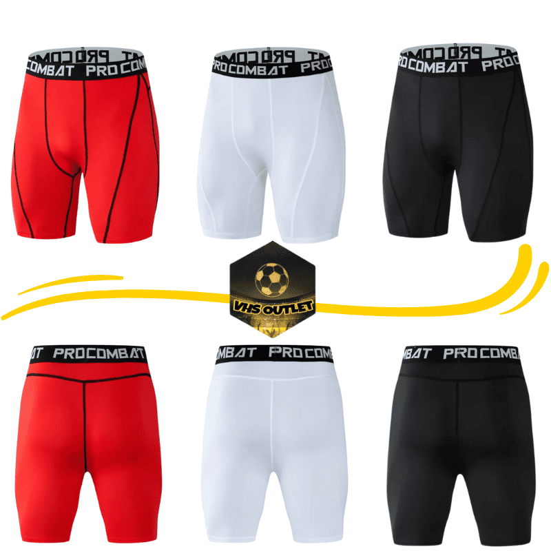 Shorts de Compressão Masculinos para Atletas de Futebol