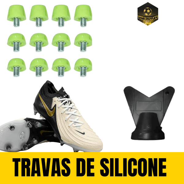 Jogo de Travas de Silicone para Chuteiras - Kit com 12 Peças + Chave de Troca