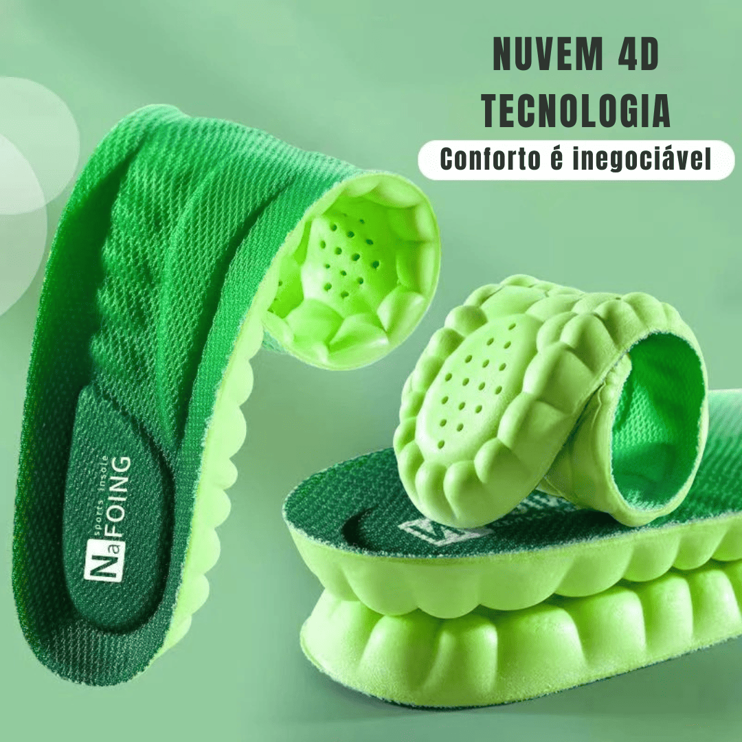 Palmilhas Ergonômicas Esportivas com Suporte de Arco