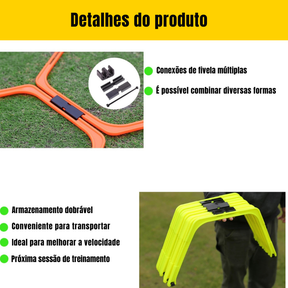 Anéis de Agilidade Dobráveis para Treinamento Esportivo