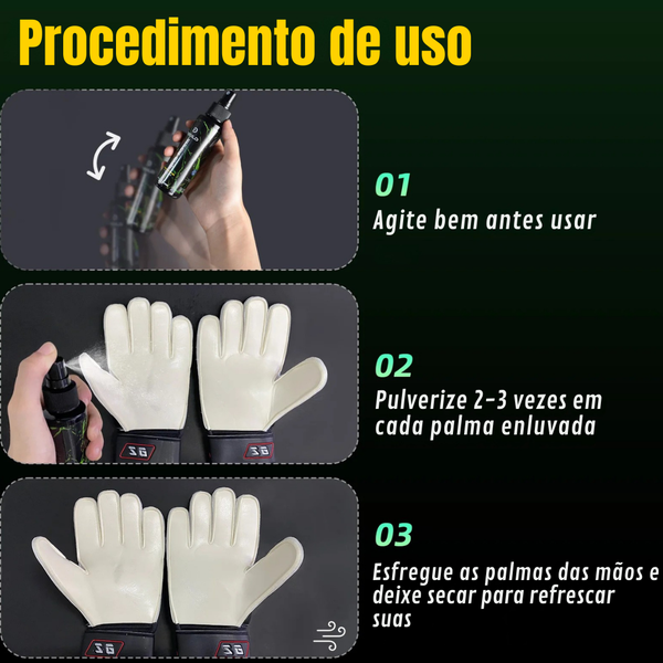 Spray de Aderência para Luvas de Goleiro - 100ml