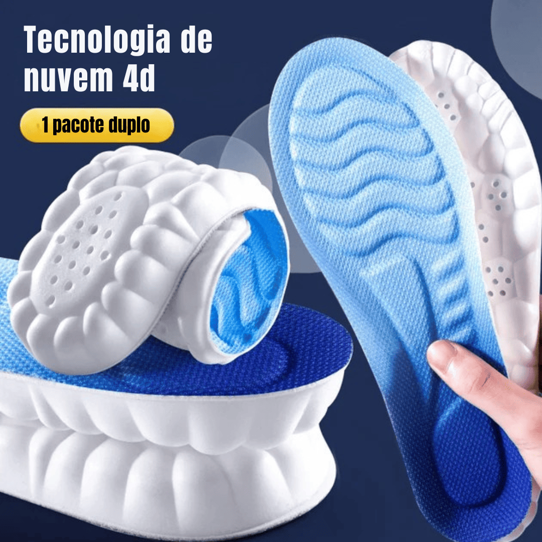 Palmilhas Ergonômicas Esportivas com Suporte de Arco