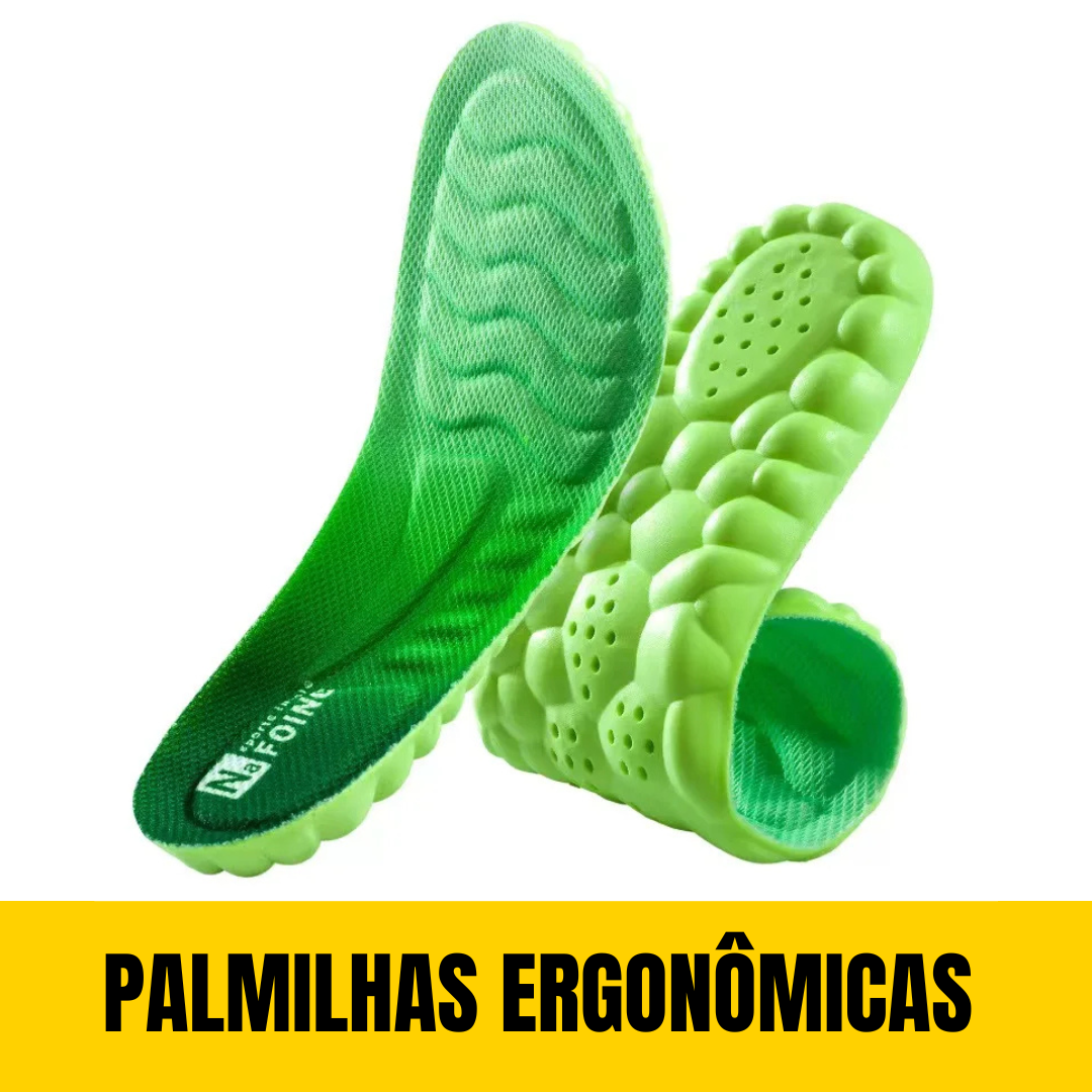 Palmilhas Ergonômicas Esportivas com Suporte de Arco