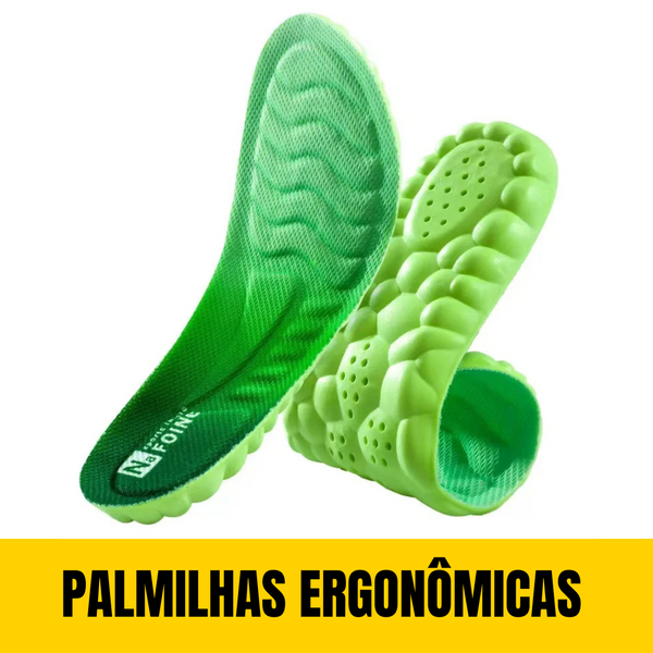 Palmilhas Ergonômicas Esportivas com Suporte de Arco