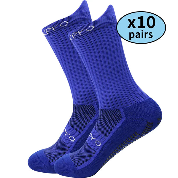 Kit de Meias Esportivas Antiderrapantes - Combo com 10 Pares