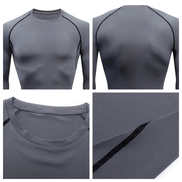 Camisa de Compressão Respirável para Atletas de Futebol