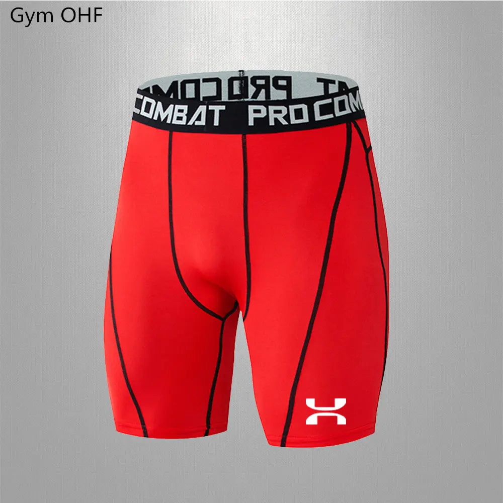 Shorts de Compressão Masculinos para Atletas de Futebol
