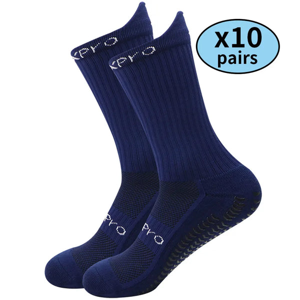 Kit de Meias Esportivas Antiderrapantes - Combo com 10 Pares