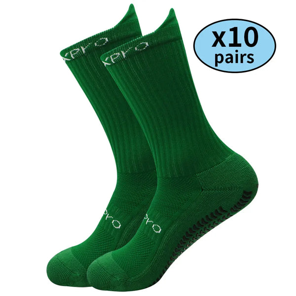 Kit de Meias Esportivas Antiderrapantes - Combo com 10 Pares