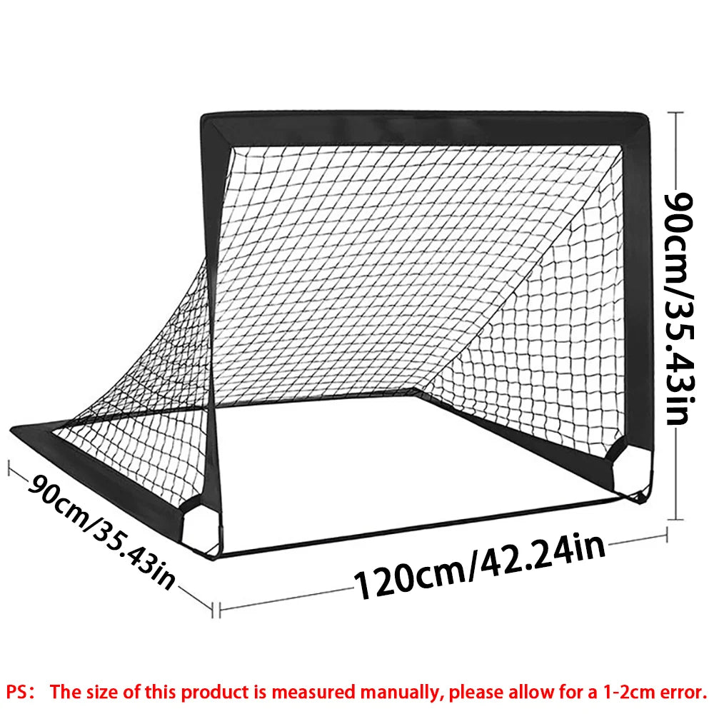 1 pçs gol de futebol para jardim rede de futebol pop up metas conjunto rede de gol de futebol para quintal presente de aniversário para treinamento de futebol ﻿