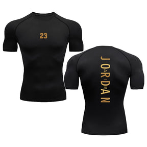 Camiseta de Compressão Masculina para Atletas de Futebol
