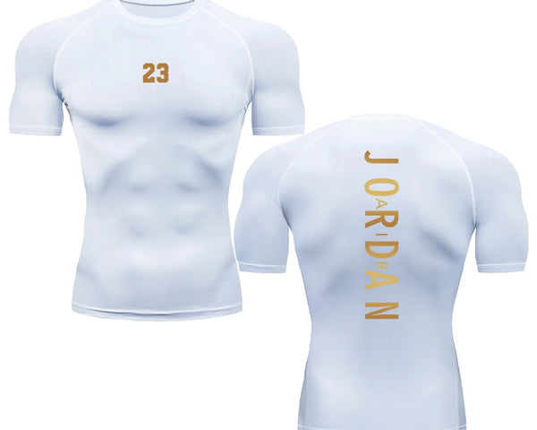 Camiseta de Compressão Masculina para Atletas de Futebol
