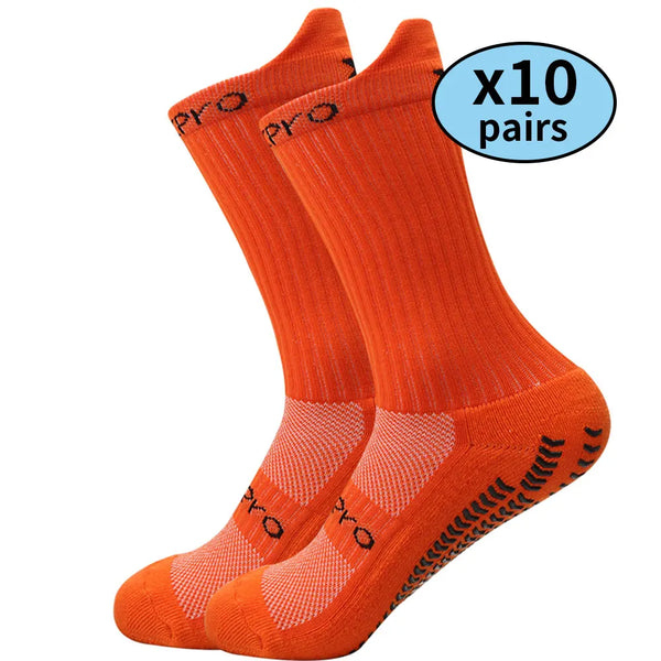 Kit de Meias Esportivas Antiderrapantes - Combo com 10 Pares