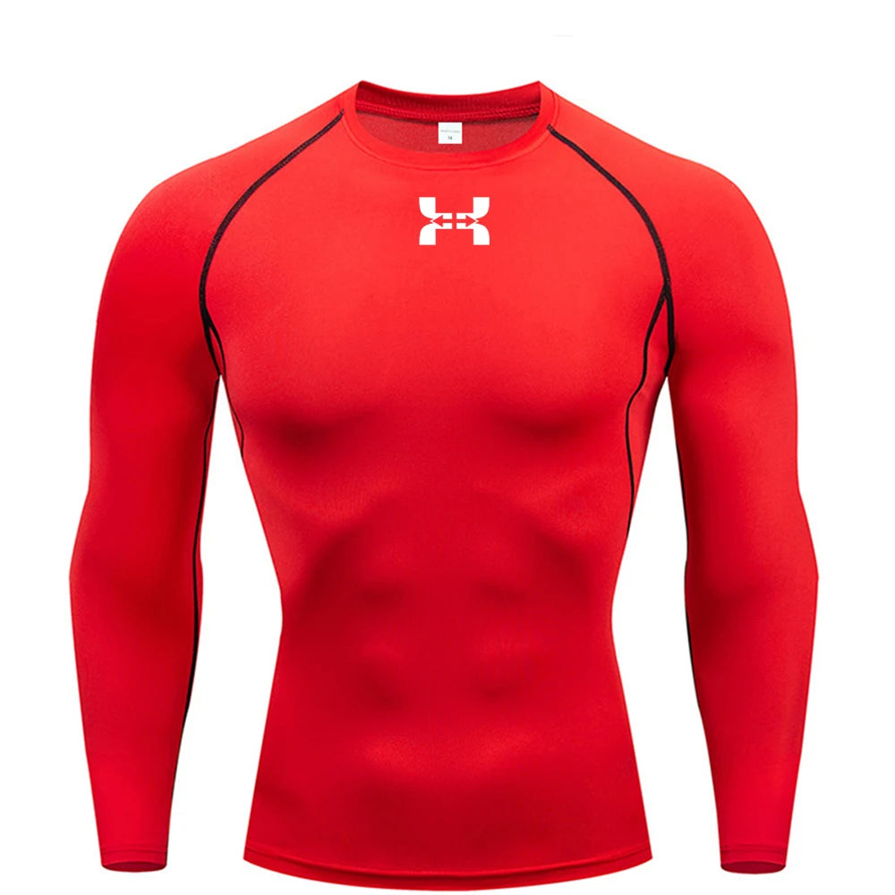 Camiseta Compressão Manga Longa Masculina para Atletas