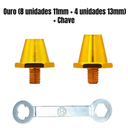 Ouro (8x11mm + 4x13mm) + Chave